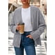 thumbnail image 5 of Suéter Cardigan PRETTYGARDEN Mujer 2025 Tejido Grueso Gris, 5 of 8