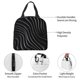 thumbnail image 4 of Easygdp Abstract Black And White Waves Bolsa Térmica Premium - Tela Oxford Impermeable, Gran Capacidad, Bolsillo Frontal, Unisex para Trabajo, Escuela, Actividades al Aire Libre y Picnics, 4 of 8