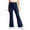 Navy -BK11, variant on Resicozy Girls Ruffle Flare Leggings, High Waist Bell Bottom Pants for Kids, Dance Gymnastics Casual Leggings 3-15 Years Dark Purple 140