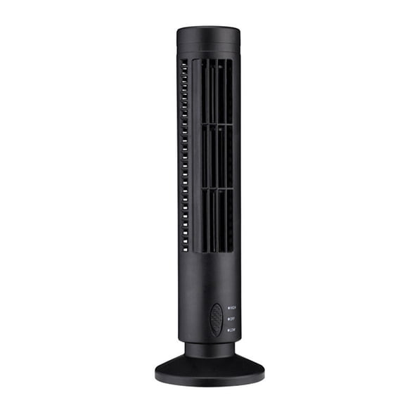Airventions Tower Fan for Bedroom Ultra-quiet Breezing 2 Speed Grades Small Size Design Portable Tower Standing Fan