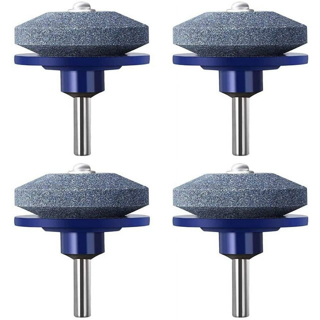 Afiladora de brocas para taladros eléctricos y manuales, kit de afilador de cuchillas para cortadora de césped, paquete de 4, herramienta de jardinería perfecta para mejorar