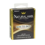 WIHE Trojan Naturalamb Natural Skin Lubricated Luxury Condoms, Count of 1 (Pack of 2)