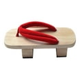 thumbnail image 1 of GUOOL Japanese Wooden Clogs Fashion Slippers for Travel Apartment Cosplay 40 Size, 1 of 9