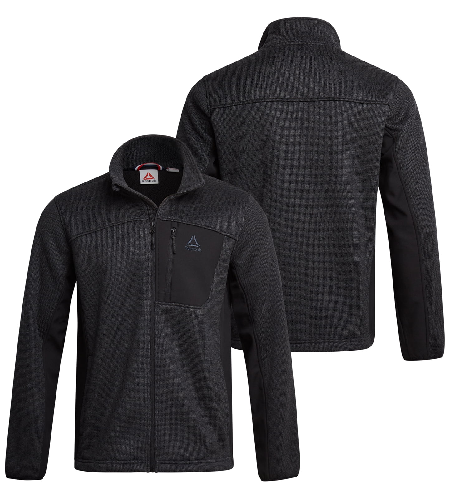 Reebok Men's and Big Men's Textured Fleece Jacket, Sizes S-3XL