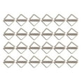 thumbnail image 3 of 24 Piezas Porta Tarjetas Triangulares Simples, Elegantes, Ligeros, Portátiles, Clips para Tarjetas para Clasificación de Archivos de Oficina, Plata, 3 of 5