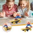 thumbnail image 1 of Crazy Kids Scooter juguetes con Led y música Scooter truco giratorio triciclo lindo cerdo cayendo abajo juguete eléctrico se levanta automáticamente Wmkox8yii shdjk7069, 1 of 1