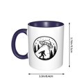thumbnail image 3 of Taza de café y té con la imagen de Bigfoot bajo el ovni: tazas de cerámica para café para mujeres y hombres, 3 of 5