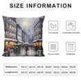 thumbnail image 5 of Fenyluxe Urban Cityscape Fashion Style Dirt-Resistant Throw Pillow Covers for Couch Sofa Bed Living Room Bedroom Printed on Both Sides - Year-Round Applicable Pillowcase 1PC 20x20in, 5 of 5