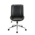thumbnail image 3 of Acme Yasen Office Chair in Black PU and Walnut Finish 92511, 3 of 6