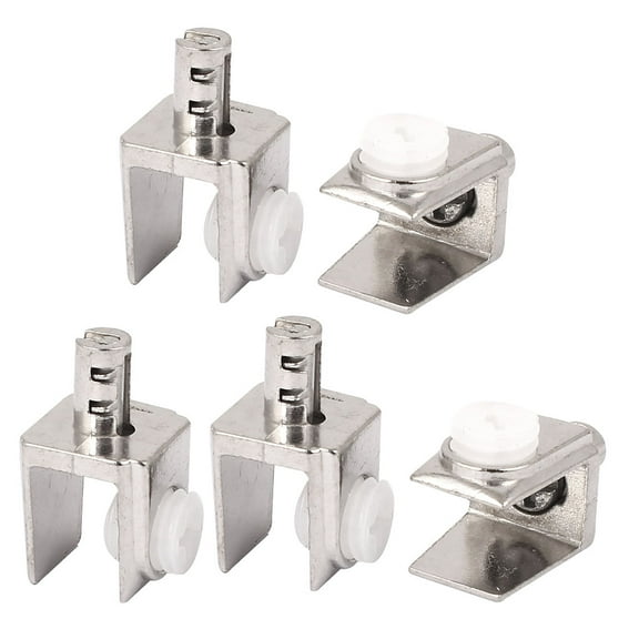 3mm-8mm Thickness Alloy Bathroom Shelf Glass Clip Clamp Bracket Support 5pcs