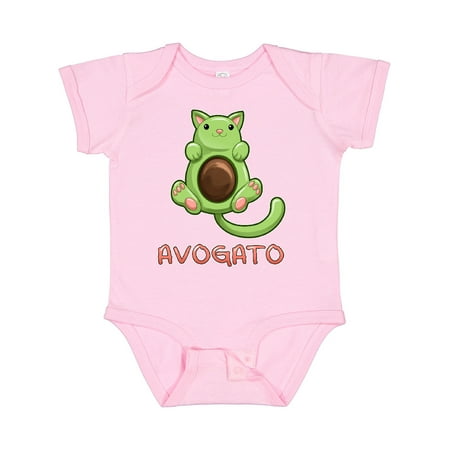 

Inktastic Avogato- Cute Green Cat Avocado Gift Baby Boy or Baby Girl Bodysuit