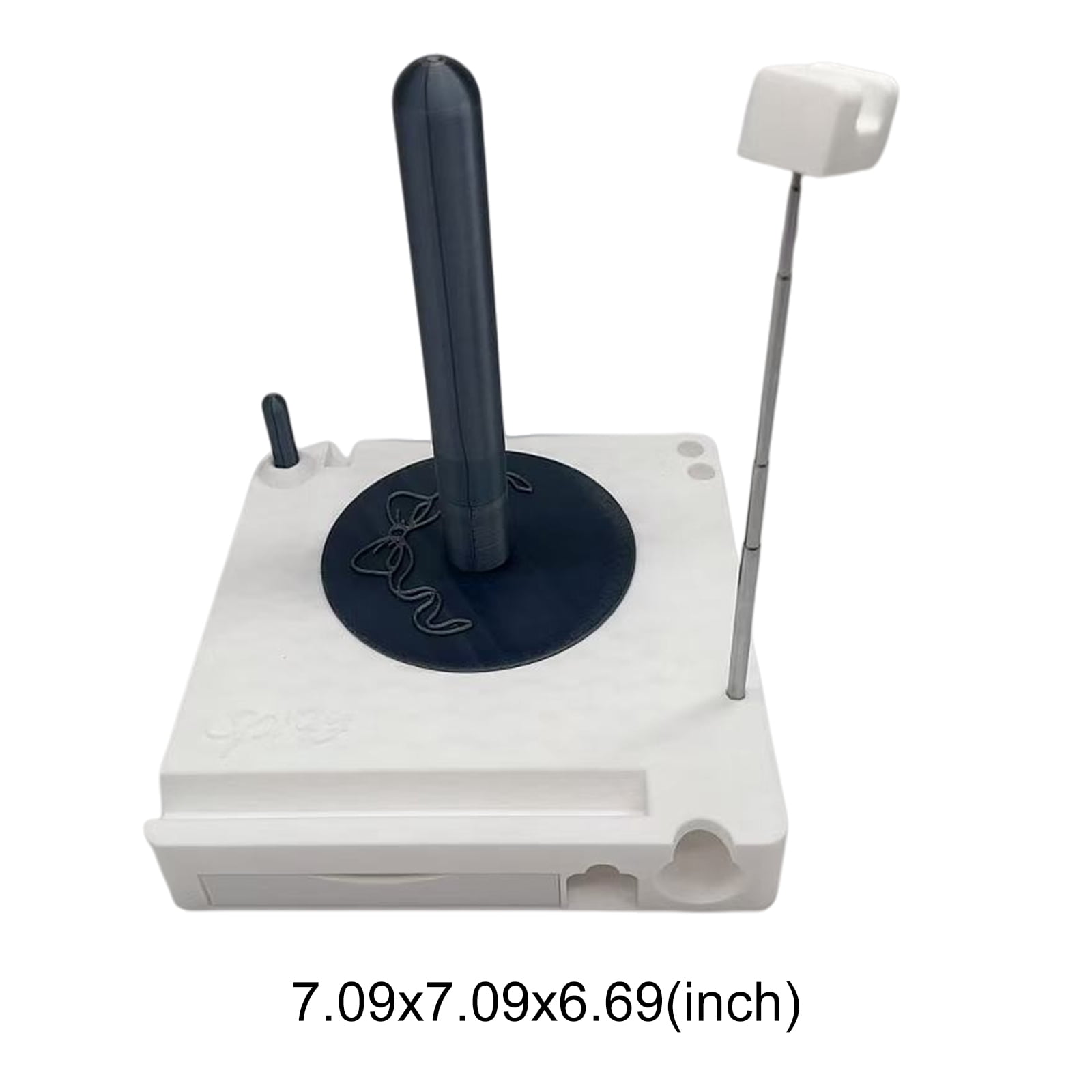 Yarn Winder, Electric Yarn Ball Winder for Crocheting, Crochet Caddy with Phone Stand, Compact Yarn Cake Winder with Strong Tension Stepless Speed, Automatic Yarn Spinner Wool Winder