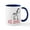 White/Navy Inside, variant on CafePress - Z Is For Zebra Mug - 11 oz Ceramic Mug - Novelty Coffee Tea Cup