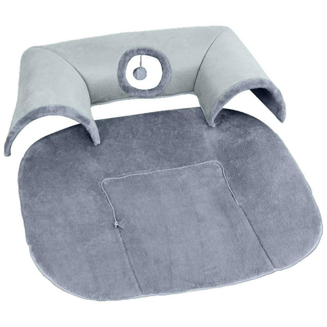 Cat Tunnel Bed, Cat Tunnel for House Cats, Ushaped Cat Cave, Washable Cat Beds