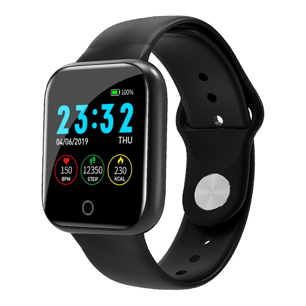 Bedachtzaam hooi microscoop Waterproof Bluetooth Smart Watch Sport Activity Tracker Blood Pressure  Heart Rate Monitor For Men Women,Black - Walmart.com