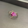 thumbnail image 4 of Flamingo Ring for Women Sterling Silver 925 Cute Animal Rose Gold Pink Cubic Zirconia Bird Flamingos Wedding Engagement Finger Rings Bands Beach Jewelry Christmas Gifts for Mom Daughter, 4 of 11