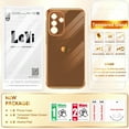 thumbnail image 7 of LeYi for Galaxy A36-5G Case: with Tempered Glass Screen Protector [2 Pcs]+ Full Camera Lens Protection,Love Heart Plating Cute Luxury Shockproof Case for Samsung A36 5G, Cute Present for Mom, Brown, 7 of 7