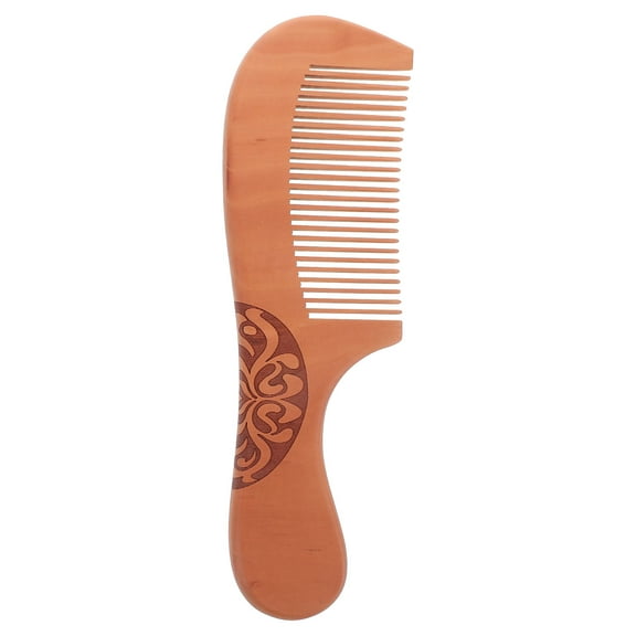 OUNONA Wooden Comb for Kids Soft Tooth Comb for Fine Hair Natural Wood Comb for Daily Use Lightweight and Portable Anti-Static Massage Comb for Scalp Care