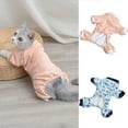 thumbnail image 2 of Non-Sticky Hair Dog Jumpsuit - Round Neck Cute Cat Puppy Clothing - Warm Four-Legged Outfit - Pet Clothes, 2 of 8