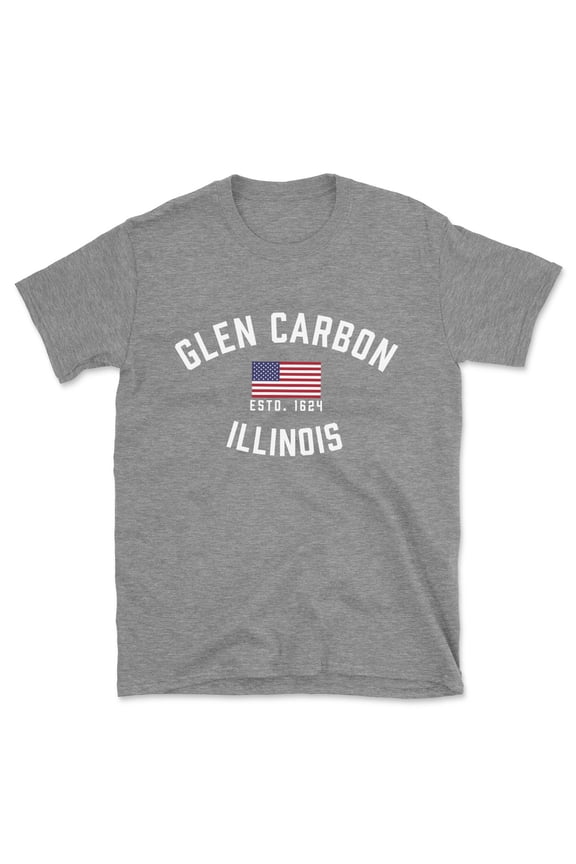 Glen Carbon Illinois Patriot Men's Cotton T-Shirt