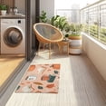 thumbnail image 4 of Yayeee Doormat for Indoor Entrance 32" x 20" Non Slippery Floor Rug, Pink Fall Coffee, 4 of 8