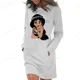thumbnail image 5 of Vestido con capucha de princesa punk de Disney para mujer, vestido con bolsillos a la moda, minivestidos a la cadera para mujer, tallas grandes, 5 of 5