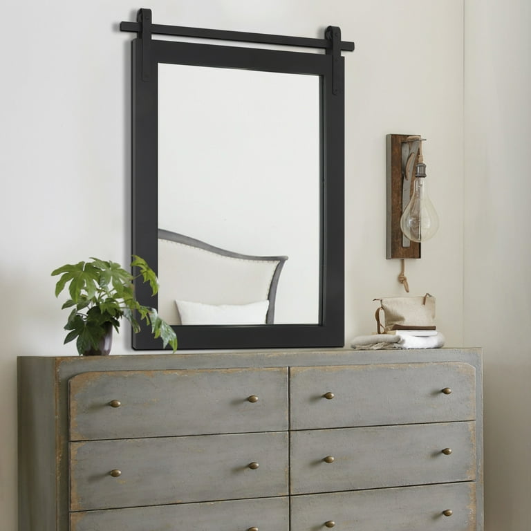 Wood framed 2024 bathroom mirrors