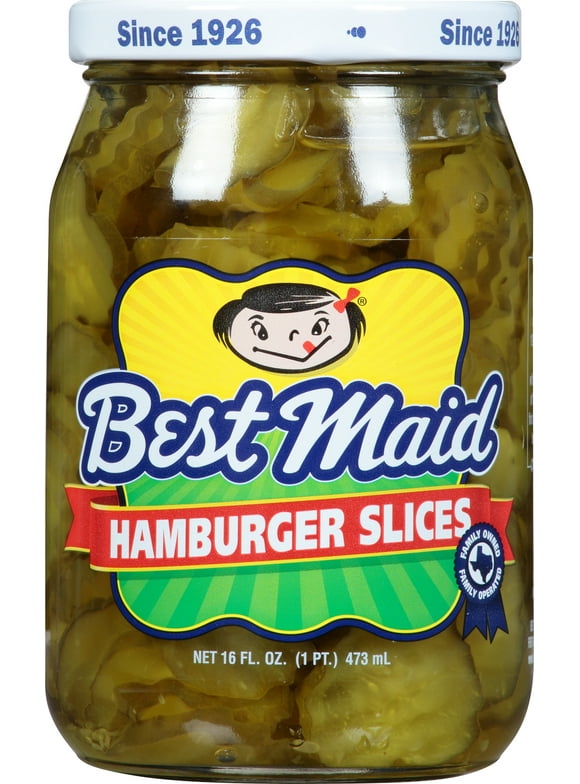 Best Maid Hamburger Slices Pickles 16 fl. oz. Jar