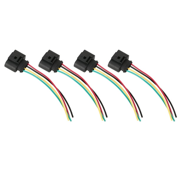1J0973724, Conector De Bobina De Encendido Duradero, Kit De Cables De Bobina De Encendido, Antienvejecimiento, 4 Piezas Para Automóvil