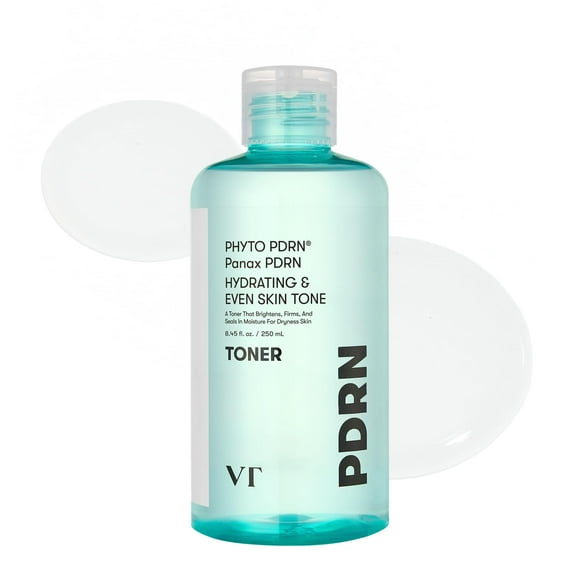 Toner VT Cosmetics PDRN, fórmula vegana hidratante, 250 ml