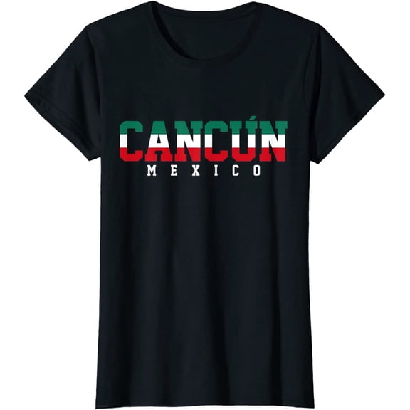 Women Tops Cancun Mexico Short Sleeve T-Shirt