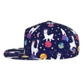 thumbnail image 3 of Balery Baseball Cap Flat Bill Hats for Men Adjustable Size for Running Workouts and Outdoor Activities All Seasons Dad Hat(Lama in Space ), 3 of 9