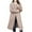 Khaki, variant on Women's Long Trench Coat Single Breasted Lapel Collar Wool Blend Jacket with Pockets Winter Casual Overcoat (XL, Khaki)
