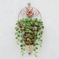 thumbnail image 7 of Wall Mounted Flower Basket Hanging Planter for Home Decor Artificial Flower Inserting Device Indoor Outdoor Plastic Rattan Style for Living Room Patio Balcony Faux Flower Basket with Hanging Hook, 7 of 7