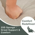 thumbnail image 5 of Yalissey 2PCS Patio Outdoor Wicker Adjustable Recliner with Cushion and Flip-Up Table, 5 of 7