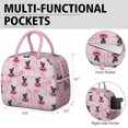 thumbnail image 6 of Womens Pink Halloween Black Cats Ghosts and Pumpkins Lunch Box for Work,Insulated Lunch Bag for Women,Loncheras Para Mujer,Leakproof Adult Lunch Bag for Work,Beach,Travel,Picnic,Camping, 6 of 7
