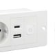 thumbnail image 2 of 3 in 1 Recessed Power Strip, USB Type C Socket, Built-in Desktop Outlet with Switch and Cable for Countertop, Conference Table, Office, Home, 2 of 4