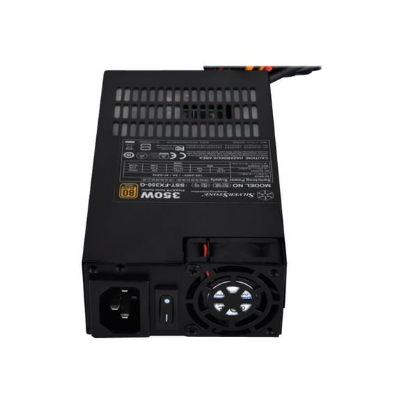 SilverStone TFX Series FX350-G - Alimentation (Interne) - ATX12V / Flex ATX - 80 PLUS Or - AC 90 - 264 V - 350 Watts - PFC Actif - Noir