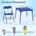 thumbnail image 3 of Homy Casa Kids Study Table and 4 Chairs Set for Toddler and Kids, Ideal for Daycare, Classrooms, Home, 3 of 7