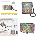 thumbnail image 5 of ZUXONGSY Golden Retriever Butterfly Floral Print PU Leather Crossbody Hobo Bag & Wallet Set for Women, Spacious Satchel with Adjustable Strap for Work & Travel, 5 of 5