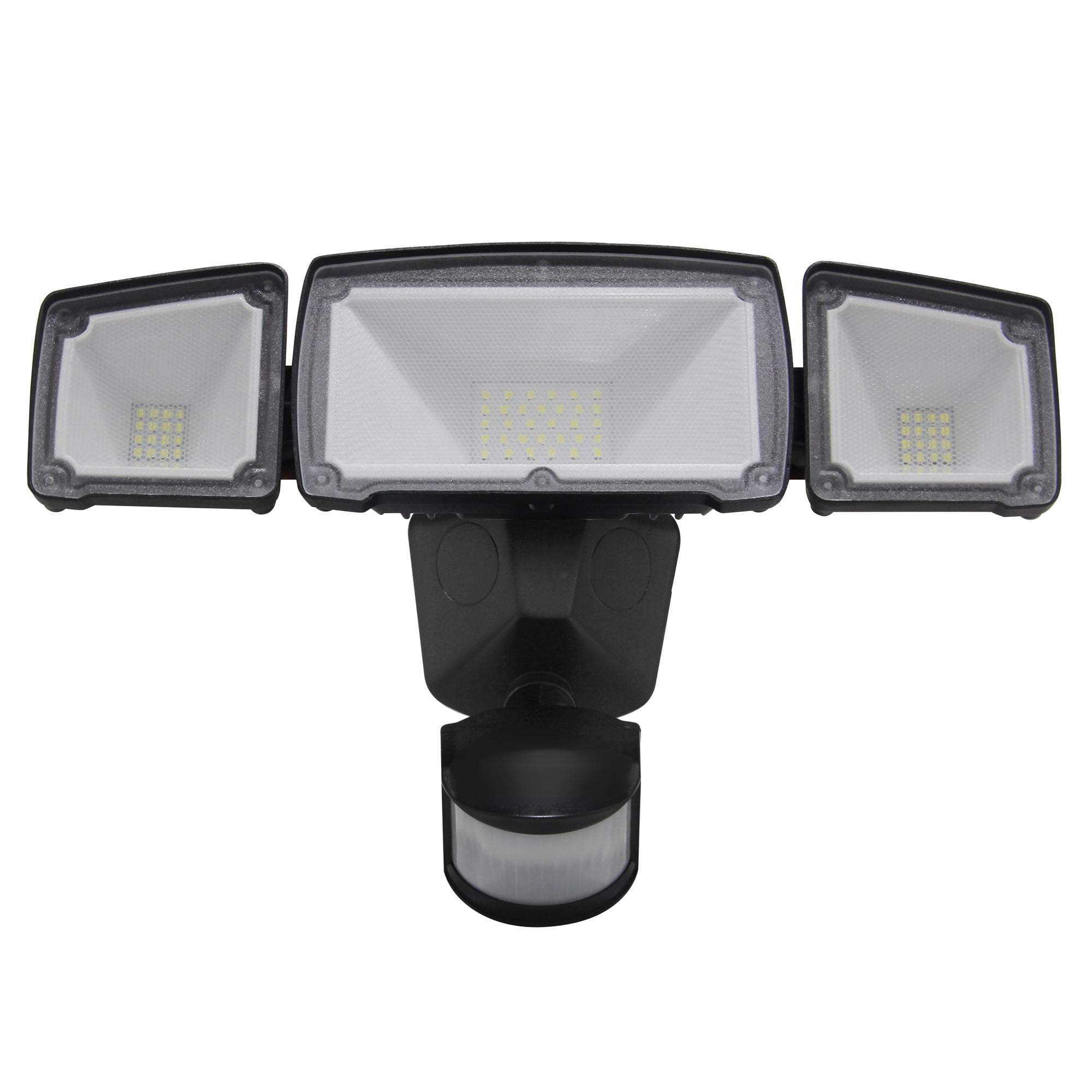 LUXWORX Wide Angle Three Head Solar Powered Outdoor LED Motion Sensor Light LUXWORX Wide Angle Three Head Solar Powered Outdoor LED Motion Sensor Light