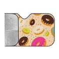 thumbnail image 2 of Kdxio Donuts Print Windshield Sun Shade, Foldable Sun Blocker for Car,Truck,SUV Automotive Interior Sun Protection,Reflective Shade for Front Windshield(Medium), 2 of 7