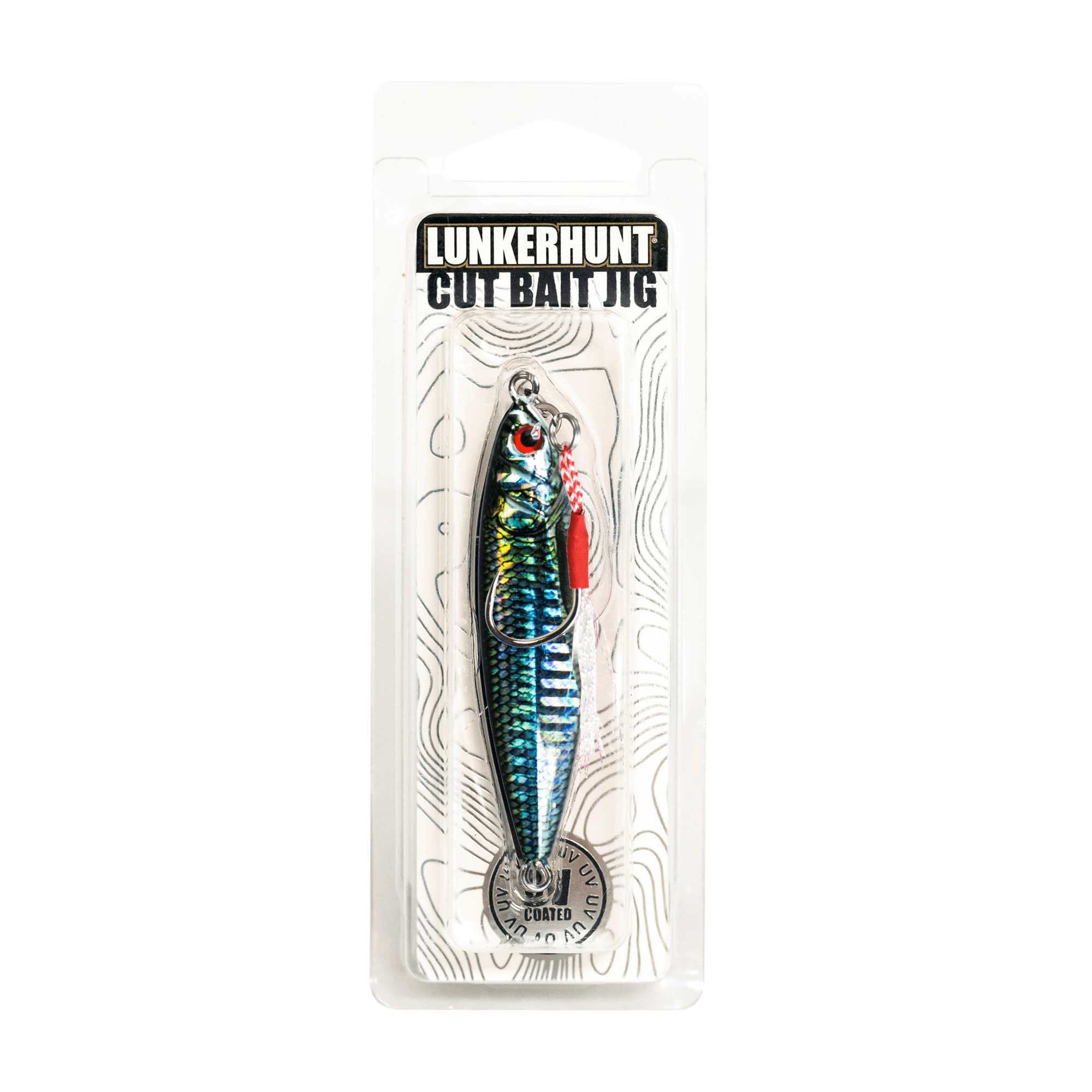Lunkerhunt Saltwater Cut Bait Jig - Scales-3in,2 1/4oz,Fishing Jigs,Fishing Lures