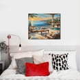 thumbnail image 4 of Lsque Coastal Style Garden Villa Print Wall Art – Decorative Picture for Living Room, Bedroom, and Office (Horizontal), 4 of 6