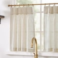 thumbnail image 4 of Cortinas de cocina Jinchan de lino plisadas, 4 paneles, 90 x 60 cm, 4 of 9