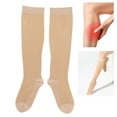 thumbnail image 4 of Breathable Compression Stockings, Flesh Colored Elastic Calf Socks, MidCalf Compression Stockings, Elastic Stockings S, M, L, Xl, 4 of 7