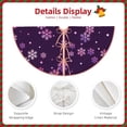 thumbnail image 3 of Haiem Purple Snow Flakes Pattern Christmas Tree Skirt Merry Christmas Party Christmas Tree Decoration,New Year Decorations-36", 3 of 6