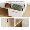 thumbnail image 2 of ModernMate Wood File Cabinet with Lock, Storage Cabinet with 4 Drawers for Home Office, Open Storage Cubes, Lateral Filing Cabinet for A4/Letter Files, 2 of 6