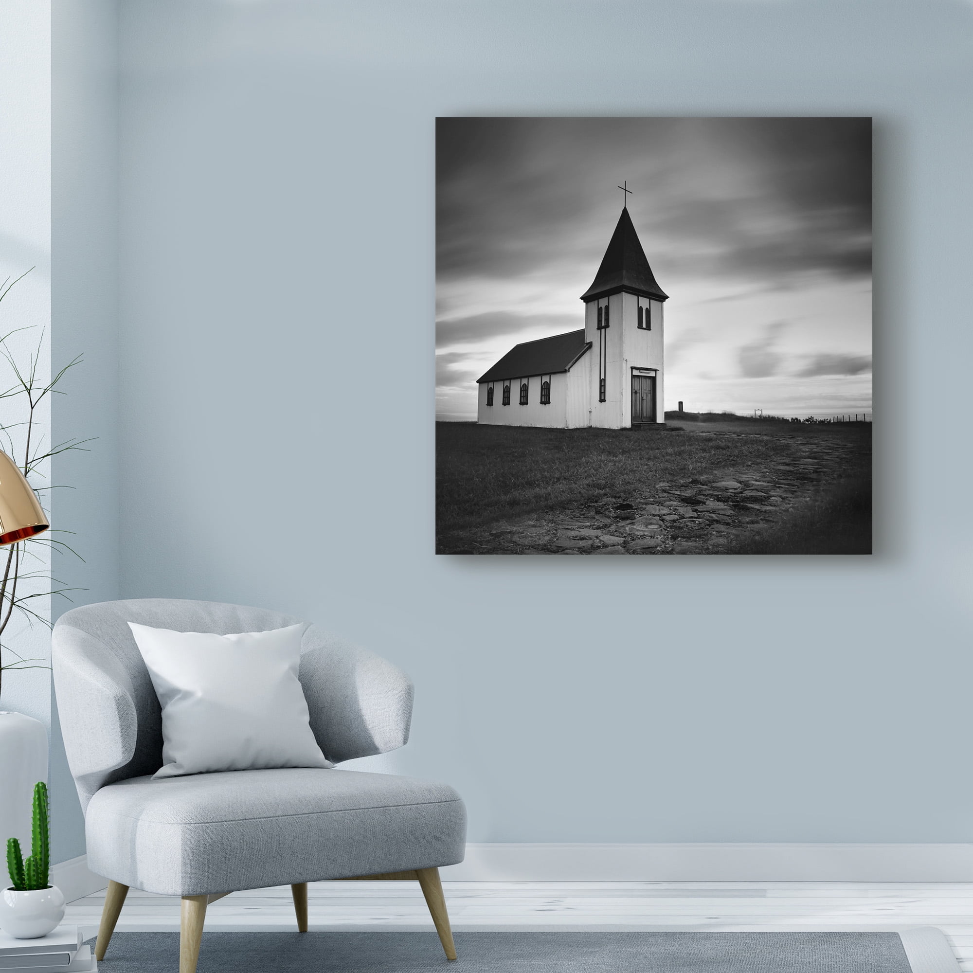 Trademark Fine Art 'Iceland Hellnar Church' Canvas Art by Nina Papiorek