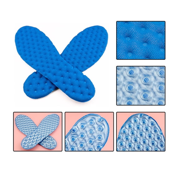 Masteelf Insoles for Inflatable Insole Training Insoles 25.50X8.00X0.50CM Blue